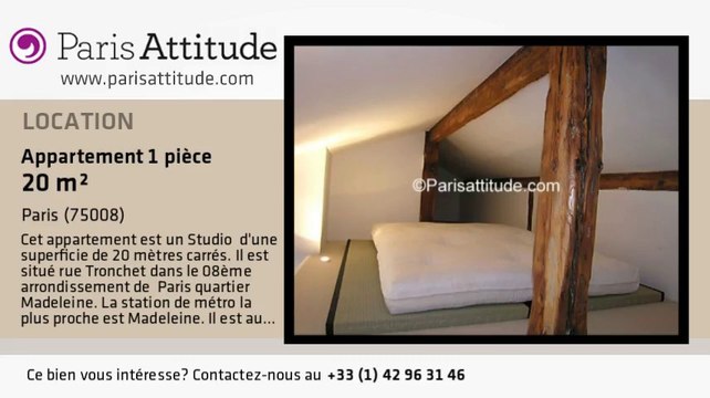 Appartement Studio à louer - Madeleine, Paris - Ref. 2390