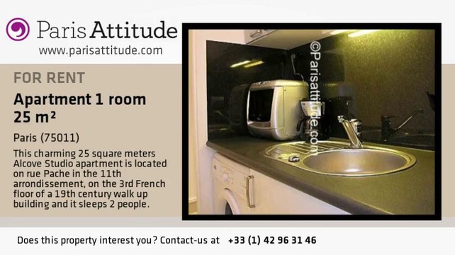 Alcove Studio Apartment for rent - Voltaire, Paris - Ref. 3081