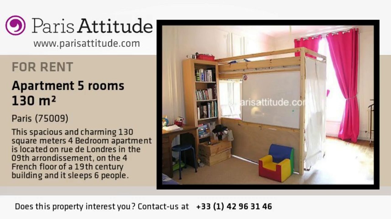 4 Bedroom Apartment for rent - St-Lazare, Paris - Ref. 2132