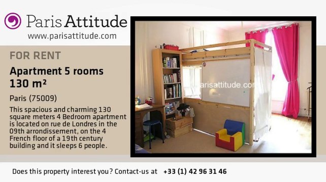 4 Bedroom Apartment for rent - St-Lazare, Paris - Ref. 2132