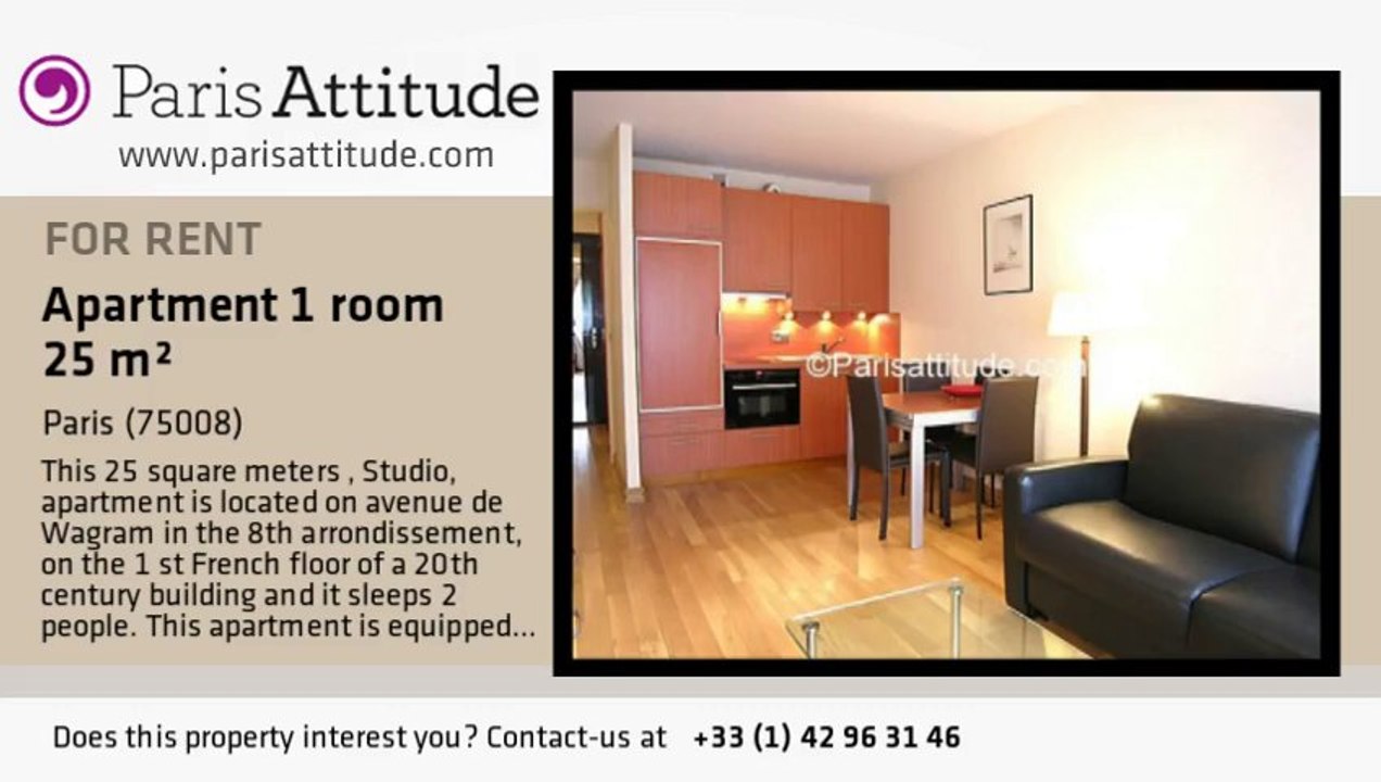 Studio Apartment for rent - Arc de Triomphe, Paris - Ref. 6521