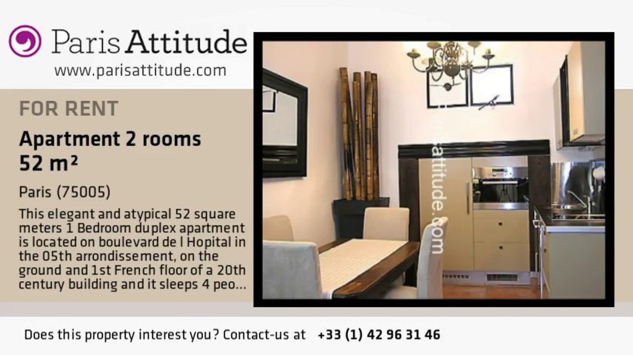 1 Bedroom Duplex for rent - Austerlitz, Paris - Ref. 3287