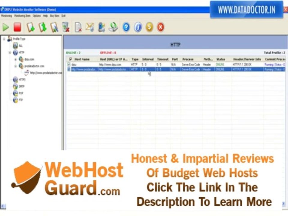 free website web server downtime monitoring how to monitor sites hosting server uptime download