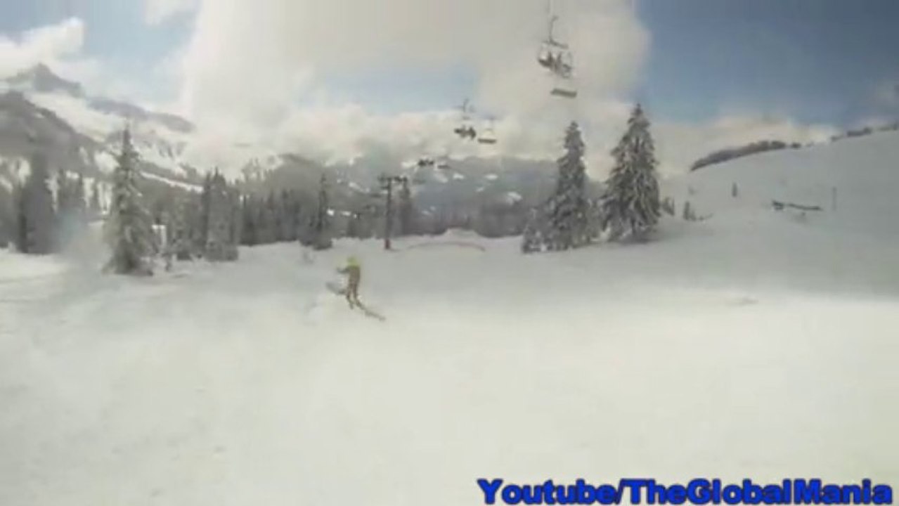 The Ski Crash  (Amazing Landscape)