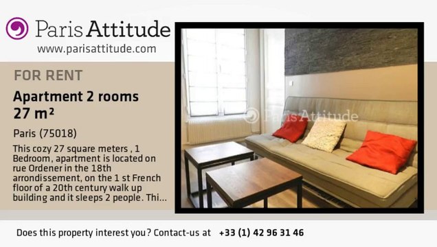 1 Bedroom Apartment for rent - Jules Joffrin - Mairie du 18ème, Paris - Ref. 8852