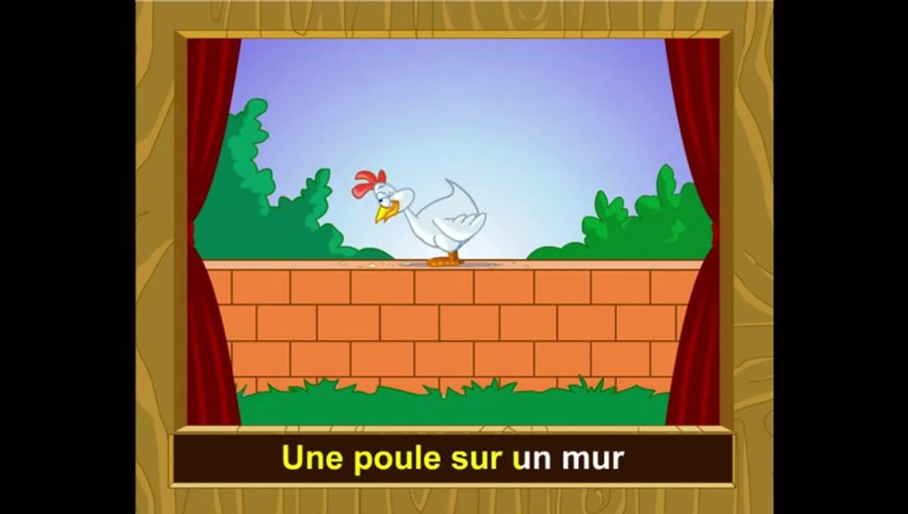 Une-poule-sur-un-mur