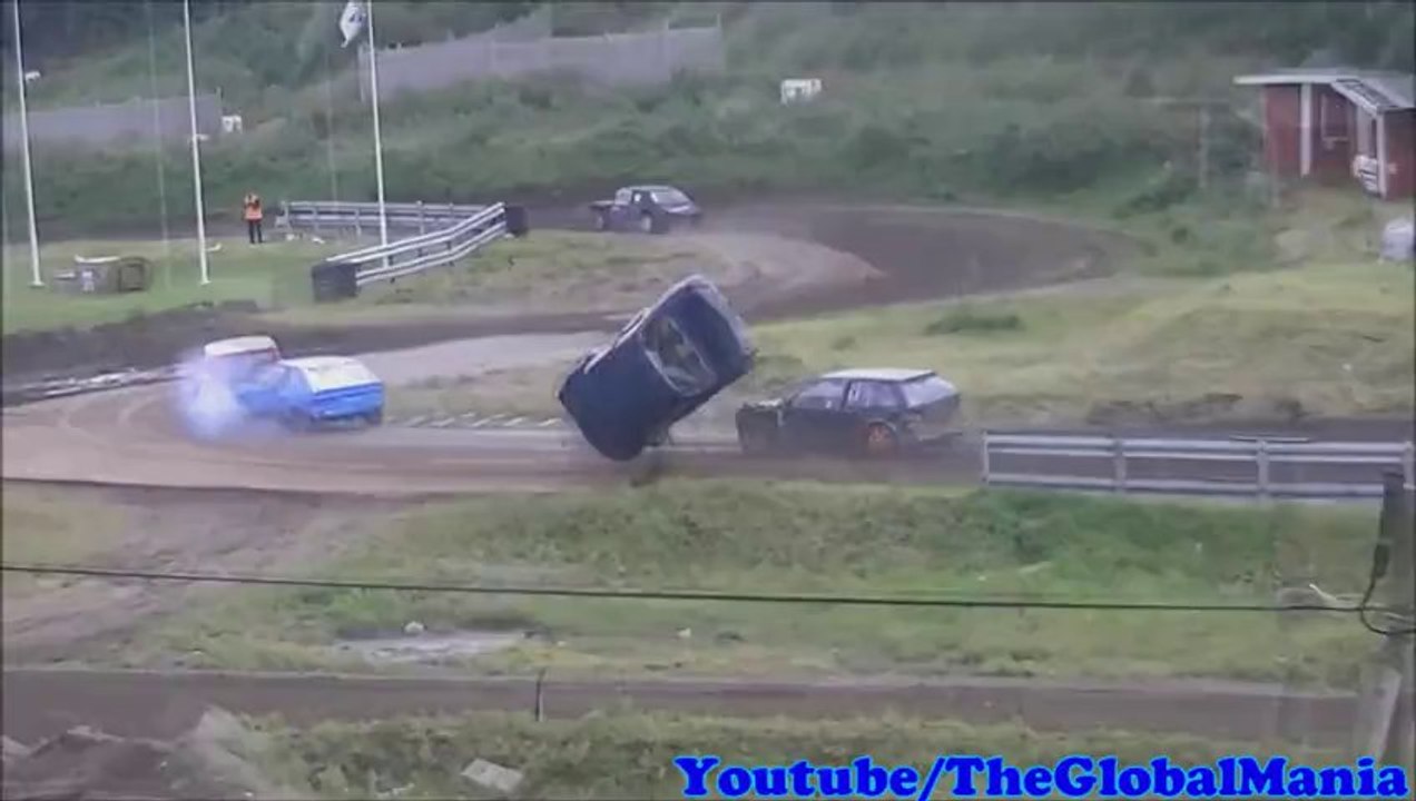 Epic Car Racing Crash! (Car Rolls And Flips Upside Down!)