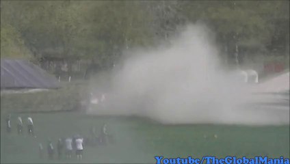 Car Crash - Rally Car Rolls Over!