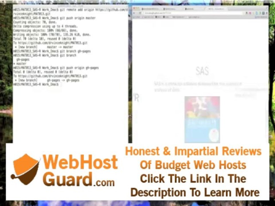 Using Github Pages to host a website (v2)