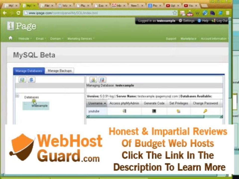iPage vDeck: Changing a database password
