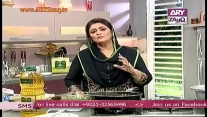 Hasb-e-Zauq with Samina Jaleel and Farhana Owais, Gajar ka Zarda & Khara Masala Beef Karahi, 4-12-13