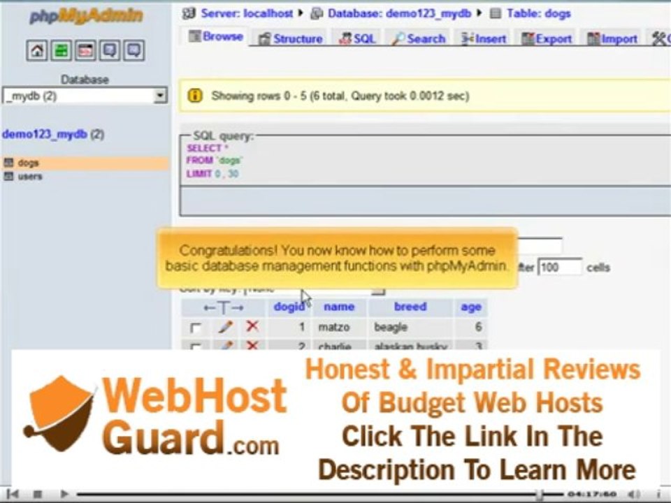 X3 Skin Managing a MySQL database with phpMyAdmin on Cpanel Adult-Hosting.com