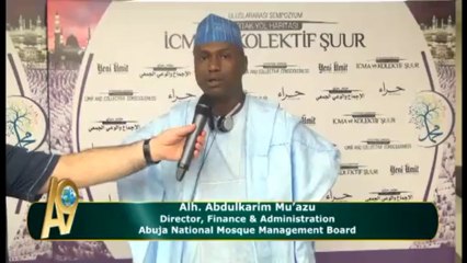 Alh. Abdulkarim Mu'azu, Director, Finance & Administration Abuja National Mosque Management Board