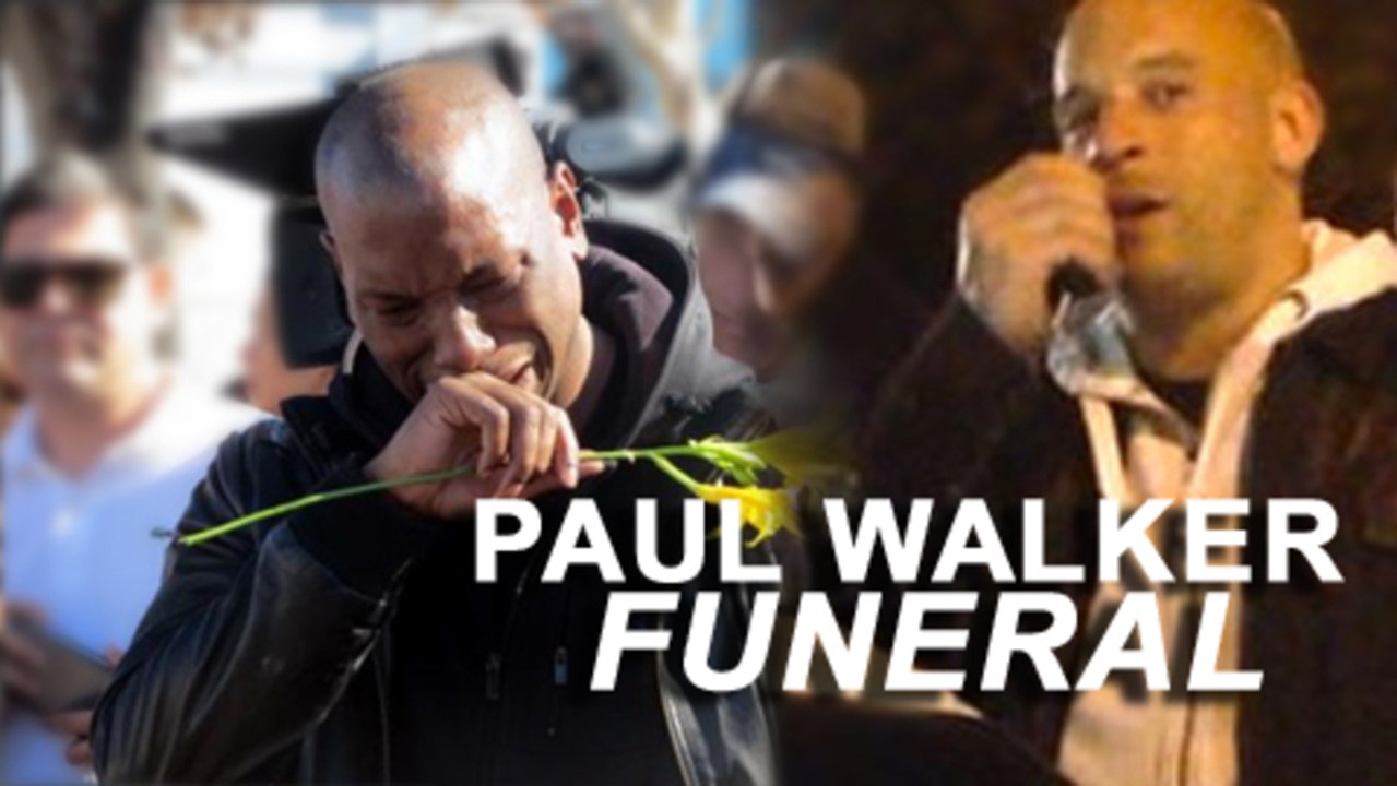 Paul Walker Funeral Tyresse Gibson Cries And Vin Diesel Address Fans