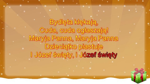 Polskie Kolędy - Dzisiaj w Betlejem - Kolęda + tekst (karaoke)