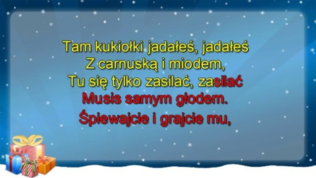 Polskie Kolędy - Oj maluśki, maluśki - Kolęda + tekst (karaoke)