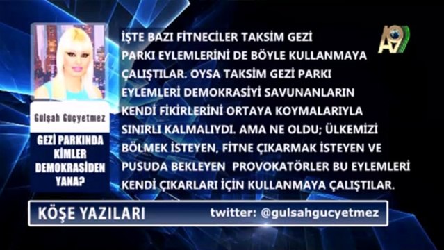 Gezi Parkında kimler demokrasiden yana? - Gülşah Güçyetmez