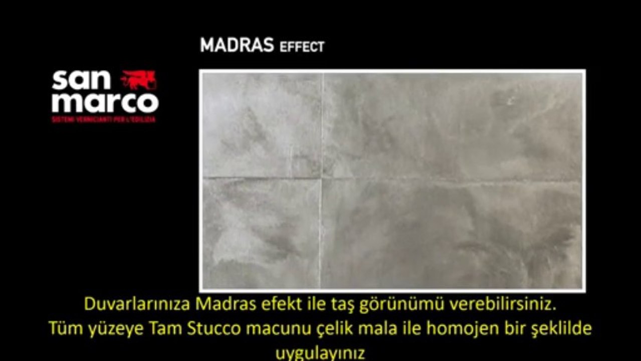 Natura Boya - Easy Metal Madras Efekt İtalyan Dekoratif Boya Uygulama - Türkçe