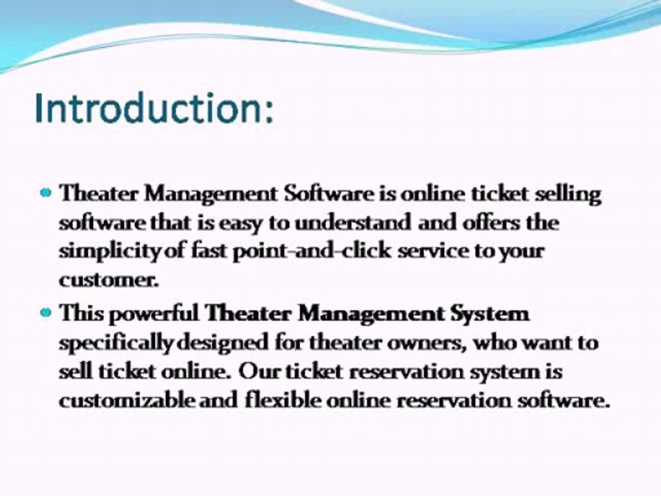 Theater Management System, Theater Booking Script, Theater Management Software