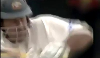 Ponting Bleeding After a Bouncer in Ashes Series