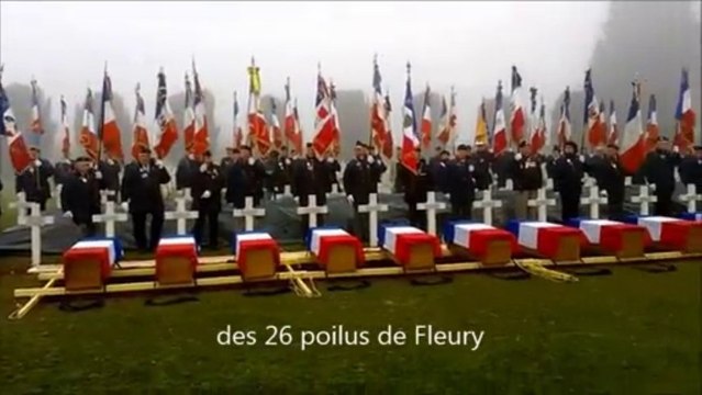 Les poilus de Fleury inhumés à Douaumont