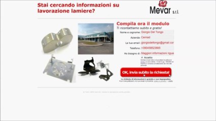 Informazioni su lavorazione lamiere