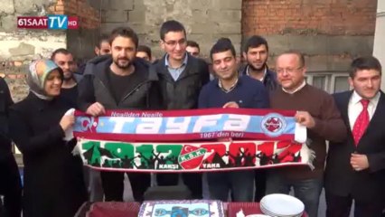 Trabzonsporlu taraftarlardan Karşıyaka'ya jest