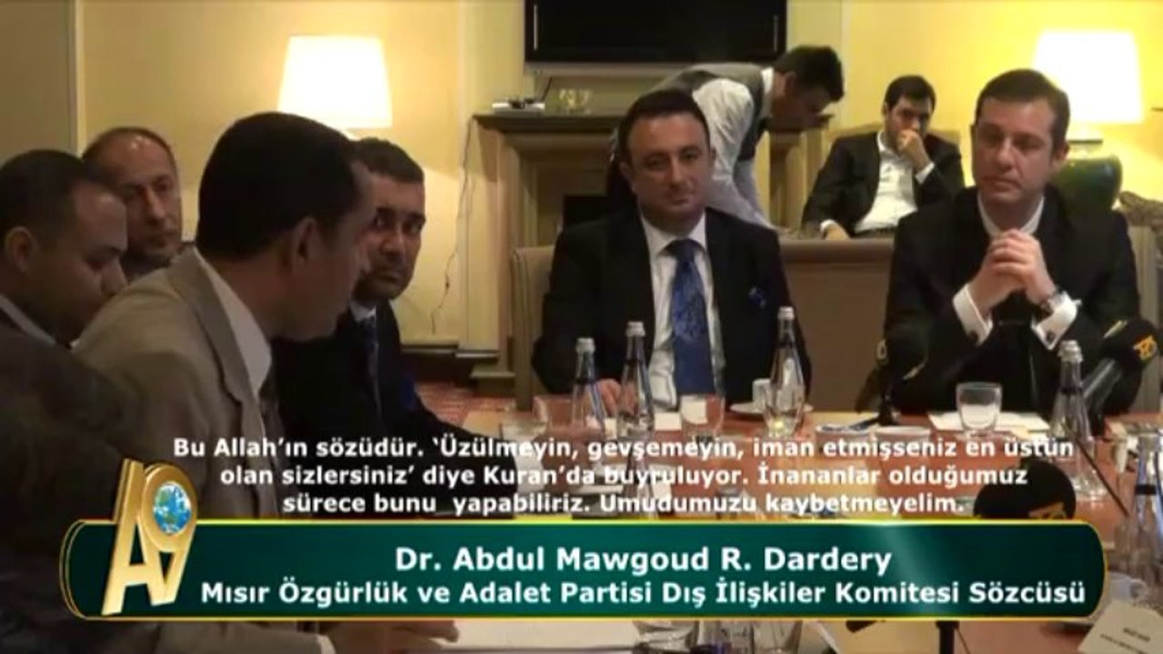 Dr. Abdul Mawgoud R. Dardery, Mısır Özgürlük ve Adalet Partisi Dış İlişkiler Komitesi Sözcüsü - 2