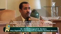 Dr. Abdul Mawgoud R. Dardery, Mısır Özgürlük ve Adalet Partisi Dış İlişkiler Komitesi Sözcüsü