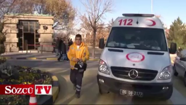 Meclis önünde intihar girişimi