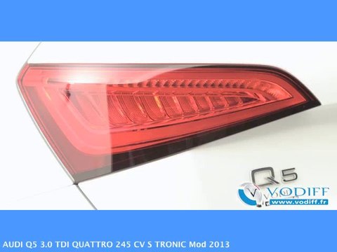 VODIFF : AUDI OCCASION ALSACE : AUDI Q5 3.0 TDI QUATTRO 245 CV S TRONIC Mod 2013