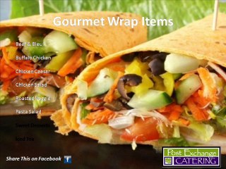 Atlanta Catering Item Gourmet Wraps
