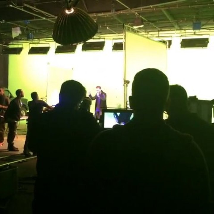 Justin Timberlake shooting a video