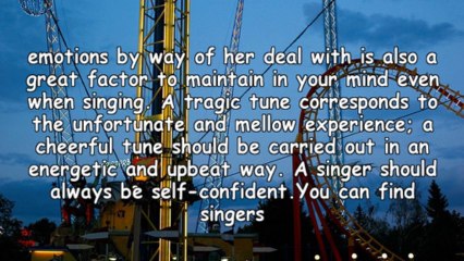 What Exactly Are The 3 Things A Female Vocalist Must Remember While Performing?