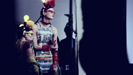 Julia Saner, Saskia de Brauw & Milou van Groesen for Vogue Italy (March 2011) BTS video shoot by Steven Meisel