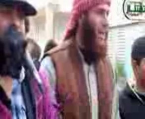 شامی مجاہد ملا عمر مجاہد کی تعریف میں نشید پڑتے ہوۓ اللہ اکبر