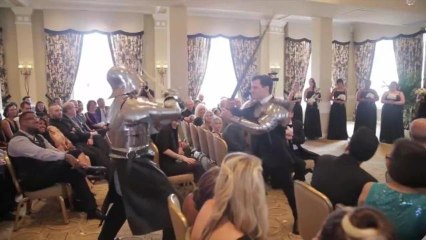 Wedding Crashed by Ironman, Batman, Knights, Goons and More