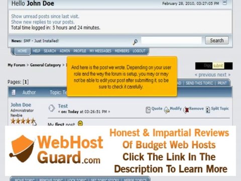How to start a new topic in SMF | FastDot Cloud Hosting
