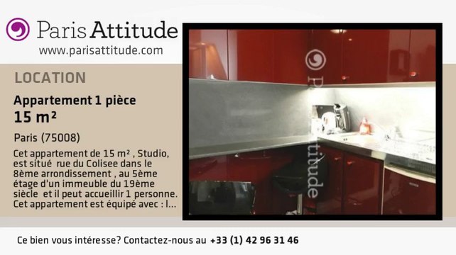 Appartement Studio à louer - Champs Elysées, Paris - Ref. 8022