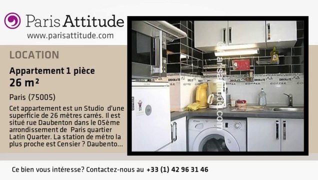 Appartement Studio à louer - Place Monge, Paris - Ref. 5143