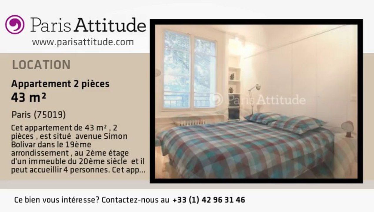Appartement 1 Chambre à louer - Buttes Chaumont, Paris - Ref. 8952