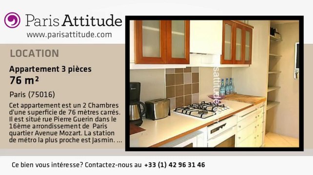 Appartement 2 Chambres à louer - Jasmin, Paris - Ref. 3709