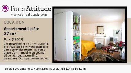 Appartement Studio à louer - Poissonnière, Paris - Ref. 5737