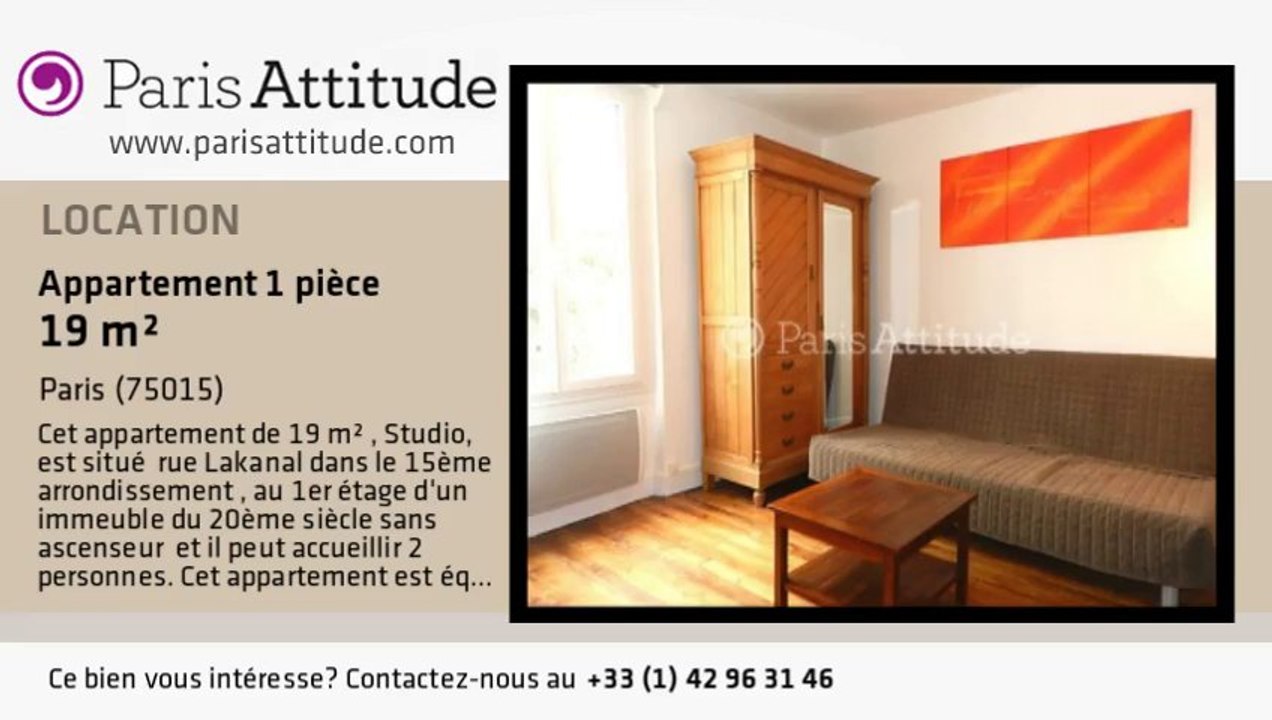 Appartement Studio à louer - Commerce, Paris - Ref. 8737