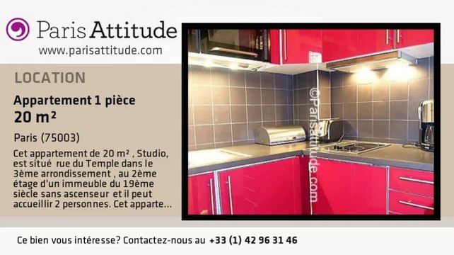 Appartement Studio à louer - Temple, Paris - Ref. 6102