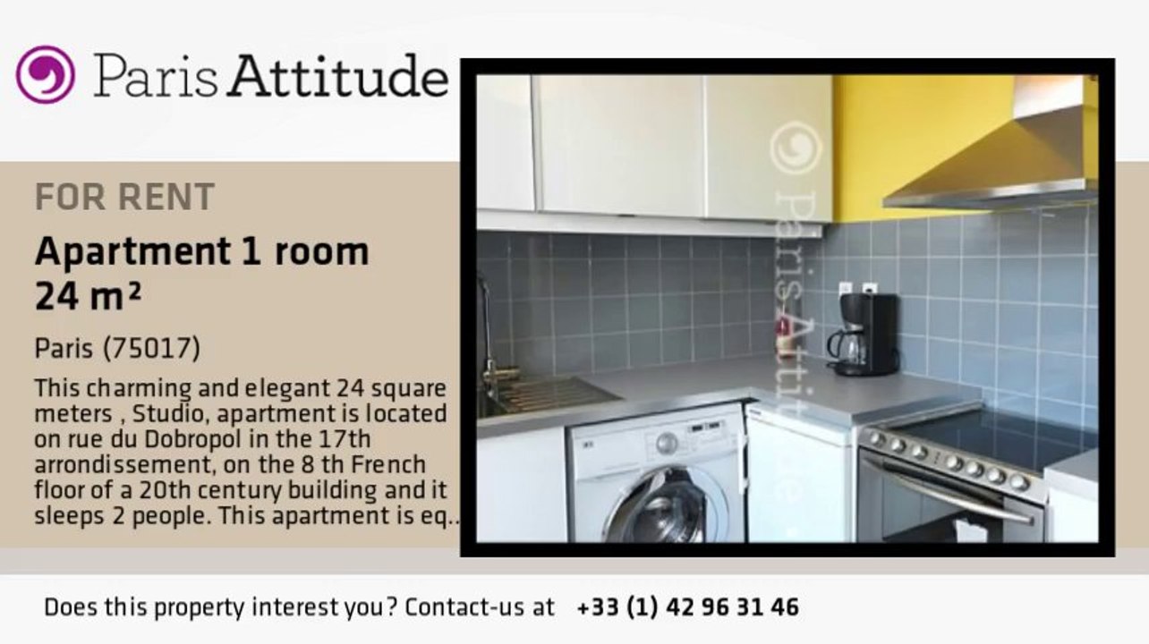 Studio Apartment for rent - Porte Maillot/Palais des Congrès, Paris - Ref. 8450