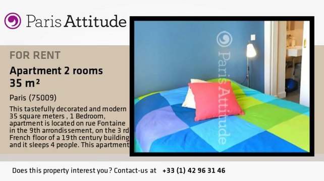 1 Bedroom Apartment for rent - Moulin Rouge/Pigalle, Paris - Ref. 8825