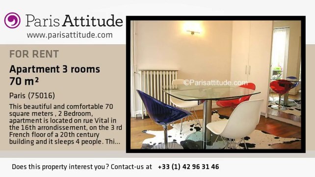 2 Bedroom Apartment for rent - La Muette, Paris - Ref. 7238