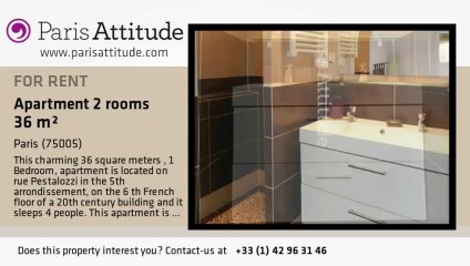 1 Bedroom Apartment for rent - Place Monge, Paris - Ref. 8173