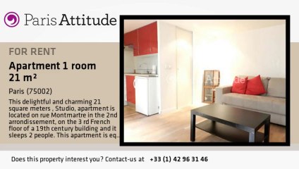 Studio Apartment for rent - Montorgueil, Paris - Ref. 8487